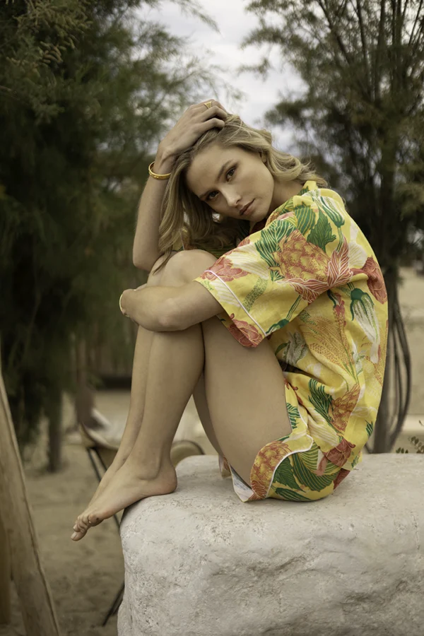 GALENE SHIRT YELLOW ARTICHOKE