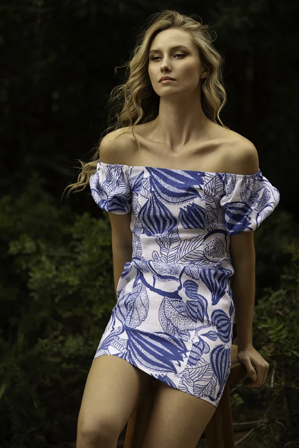 ZEPHYRA DRESS WHITE FIGUES