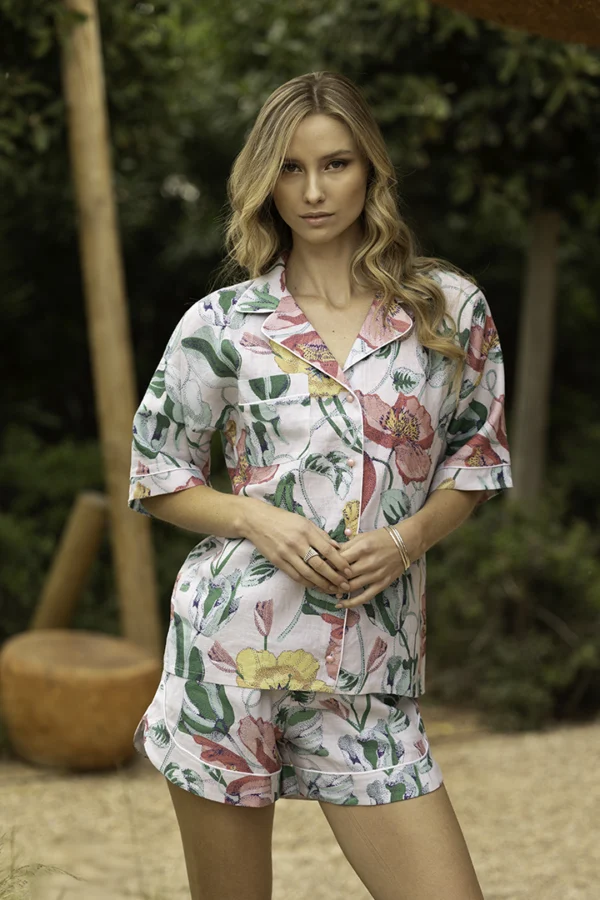 GALENE SHIRT WHITE FLOWERS