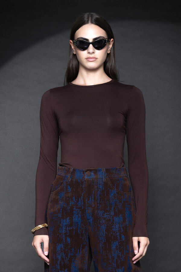 Ellie Bamboo Top Brown