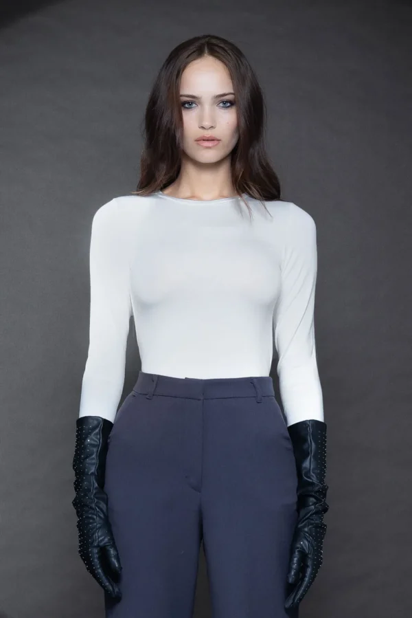 Ellie Bamboo Top off-white