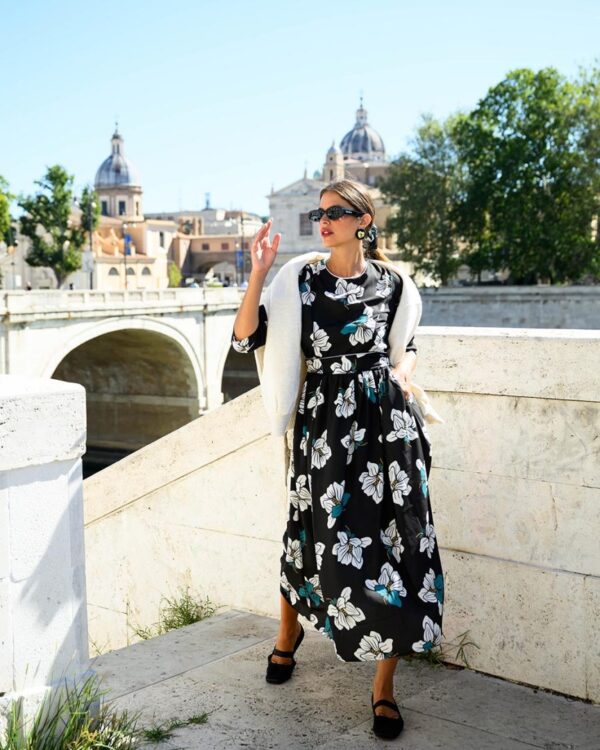 Maira Dress (white blossom)
