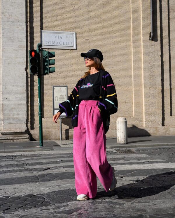 Victor Trousers Corduroy (fuchsia)