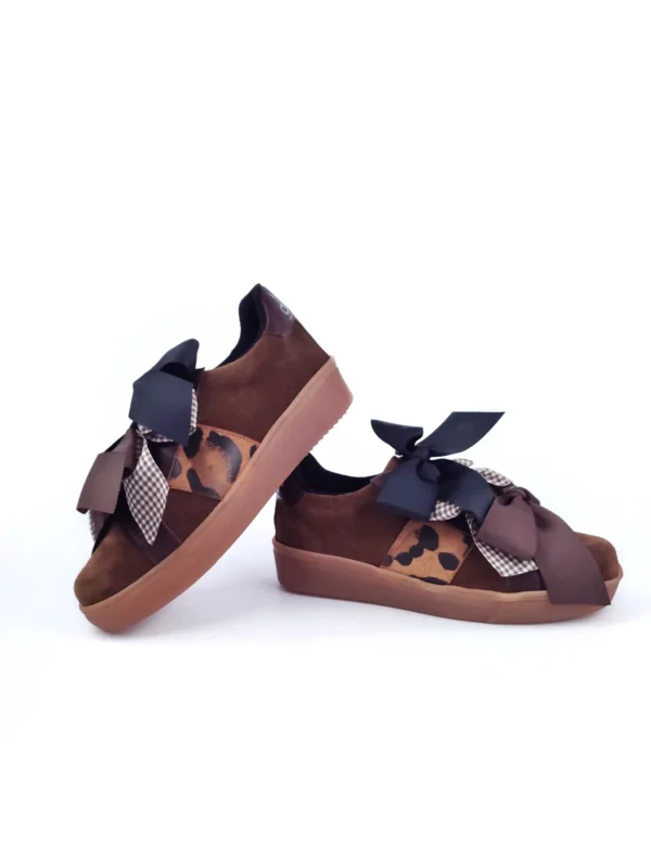 NONIKA BROWN SUEDE LEATHER SNEAKERS