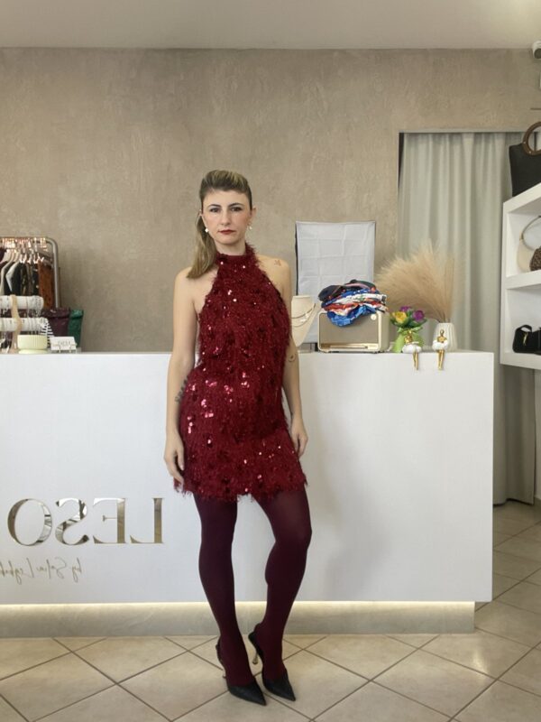 dress burgundy