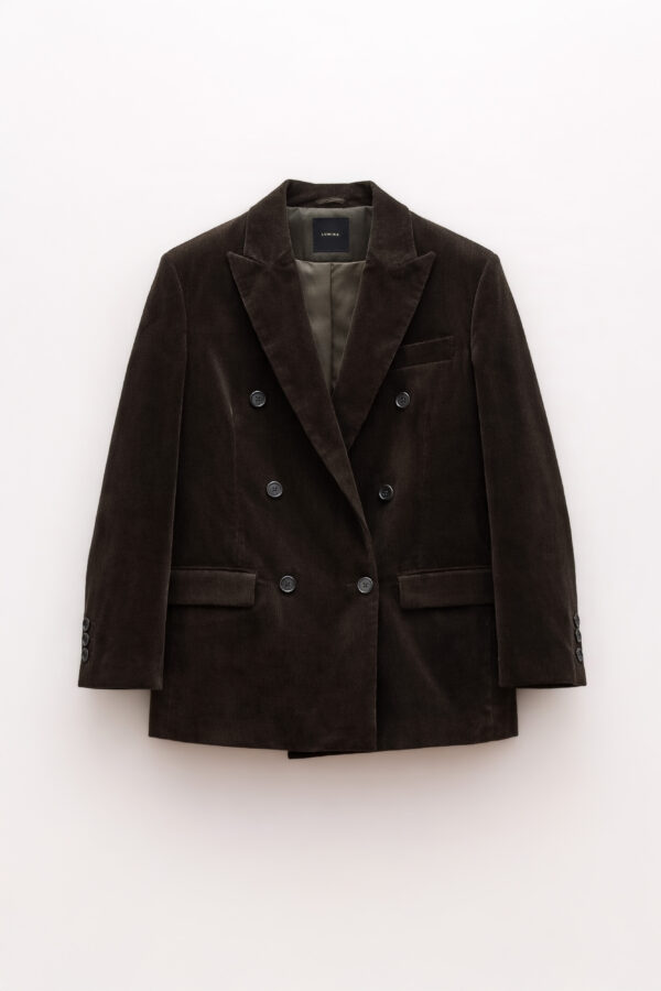 CORDUROY BLACK BLAZER