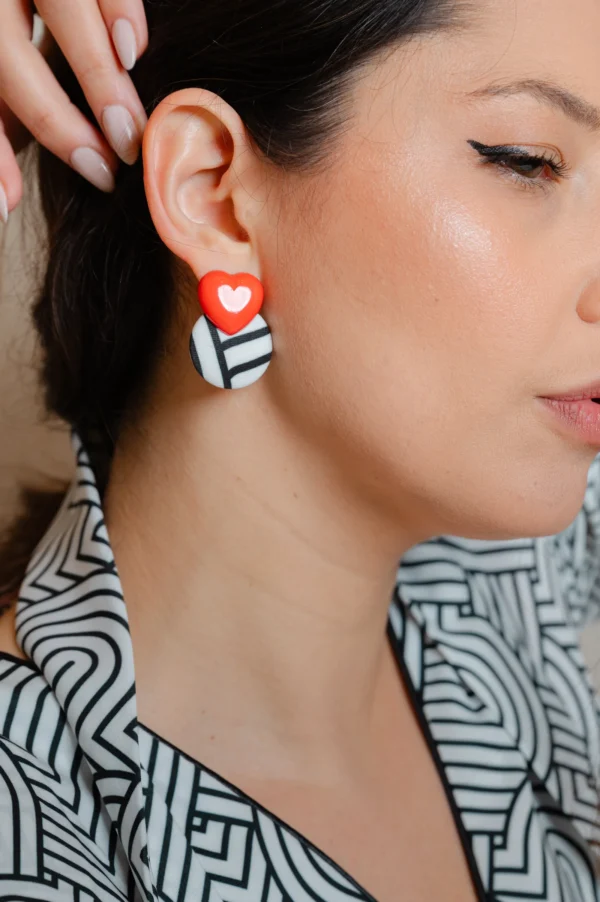 RED HEART EARRINGS