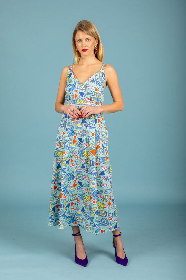 Sebastian poplin dress