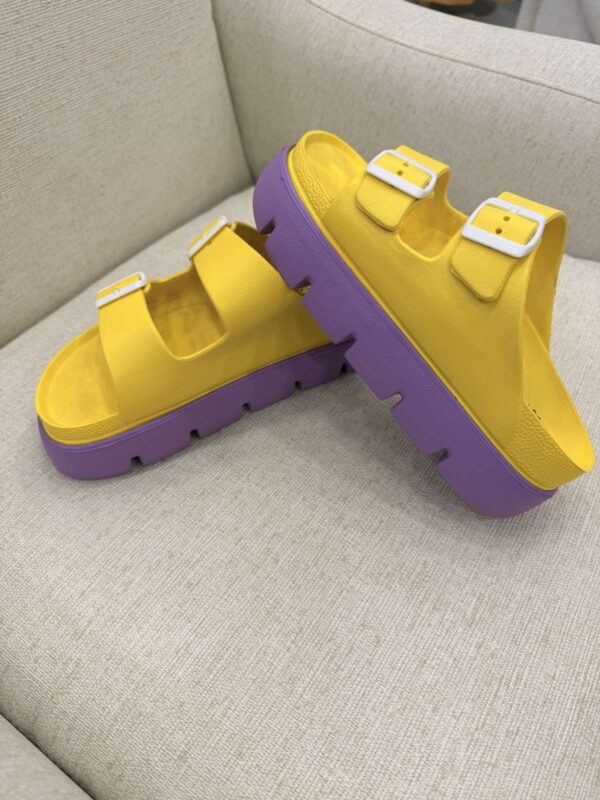 Yellow Purple Sandals