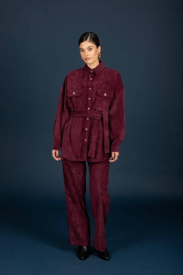 Gwen oversize shirt (Aubergine)