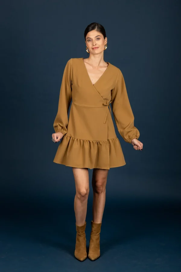 Amy frill dress (Camel)