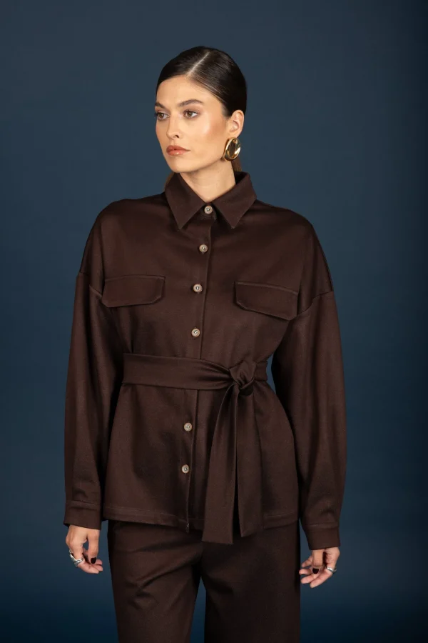 Craig oversize shirt (Brown)