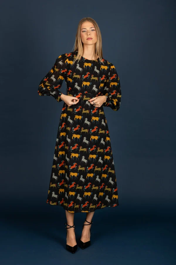 Clemence chiffon dress
