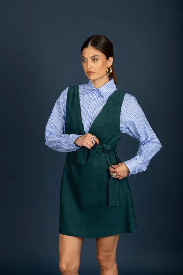 Miles sleeveless dress (Dark Green)