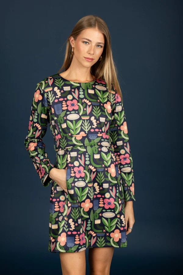 Nicole suede dress