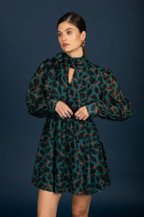 Diane chiffon short dress