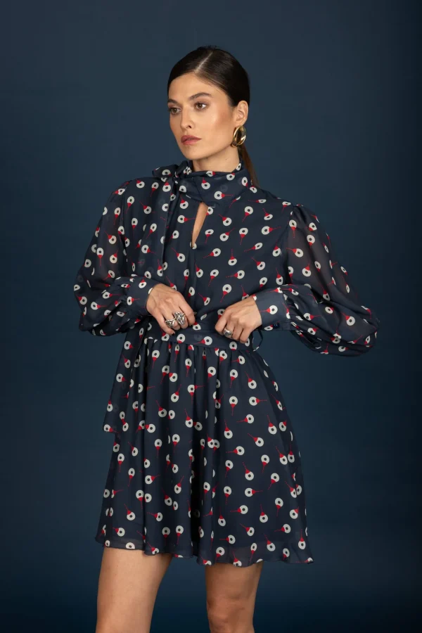 Barley chiffon dress