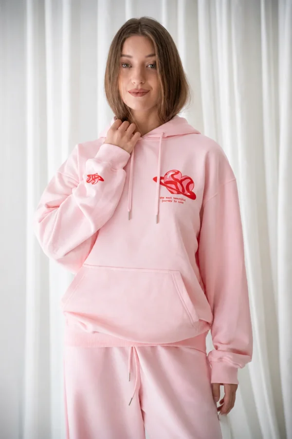 Candy Erth Pink Oversized Hoodie