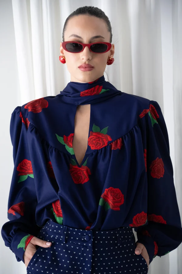 Red Rose Oversized Shirt