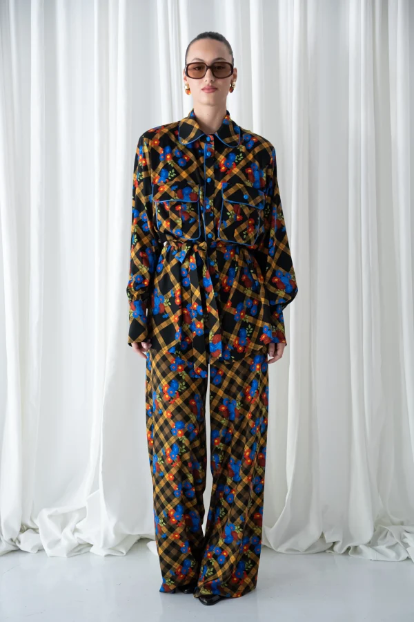 Little Blue Rose Classic Pants